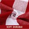 Outdoor Front Door Decor Mat Cotton Washable Hand-Woven Rug - 28 x 43 Inches Christmas Red and White Plaid Rug Layered Christmas New Year Holiday Porch Entryway Doormat